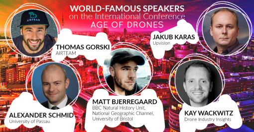 Speakers of Age of Drones Conference