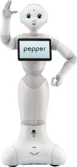 Pepper Saying , Hi ! - Picture: /uploads/images/robots/pepper/pepper-hi.jpg